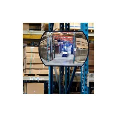 Vision Metalizers Roundtangular Acrylic Convex Mirror Indoor 20x30160 Degree Viewing Angle RMPB 20 X30